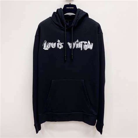 black louis vuitton hoodie|louis vuitton graphic hoodie.